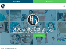 Tablet Screenshot of brookshiredentistry.com
